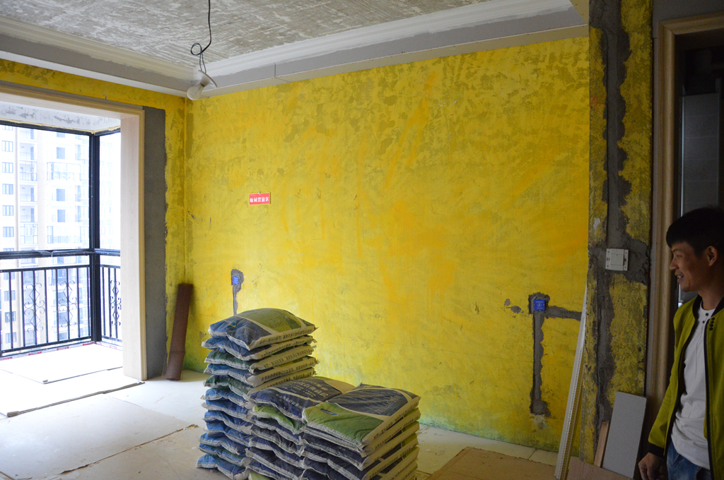 美恩膩子粉施工現場